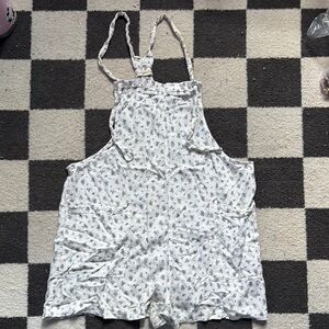 Aeropostale Floral Overalls